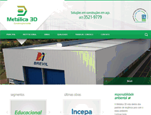 Tablet Screenshot of metalica3d.com.br